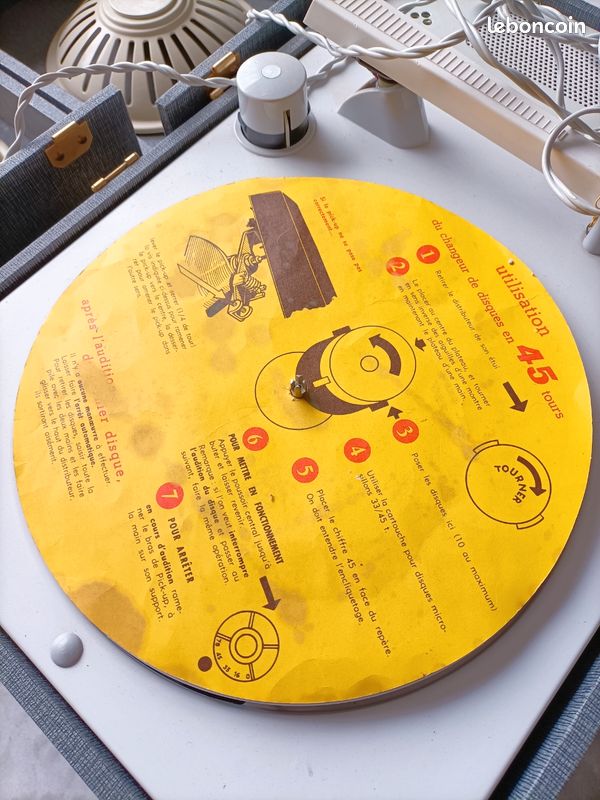 Platine Vinyle Vintage Supertone Melodyne - Fonctionnelle - Té Moin Hi-Fi Rétro