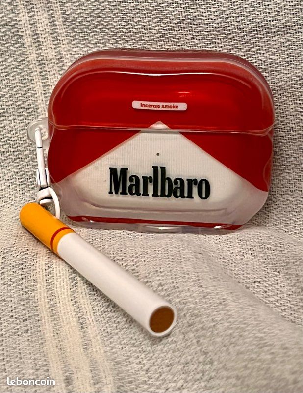 tui silicone coque protection couteurs Bluetooth AirPods Pro pods Pro 2  Marlboro Cigarettes - Accessoires tlphone & Objets connects