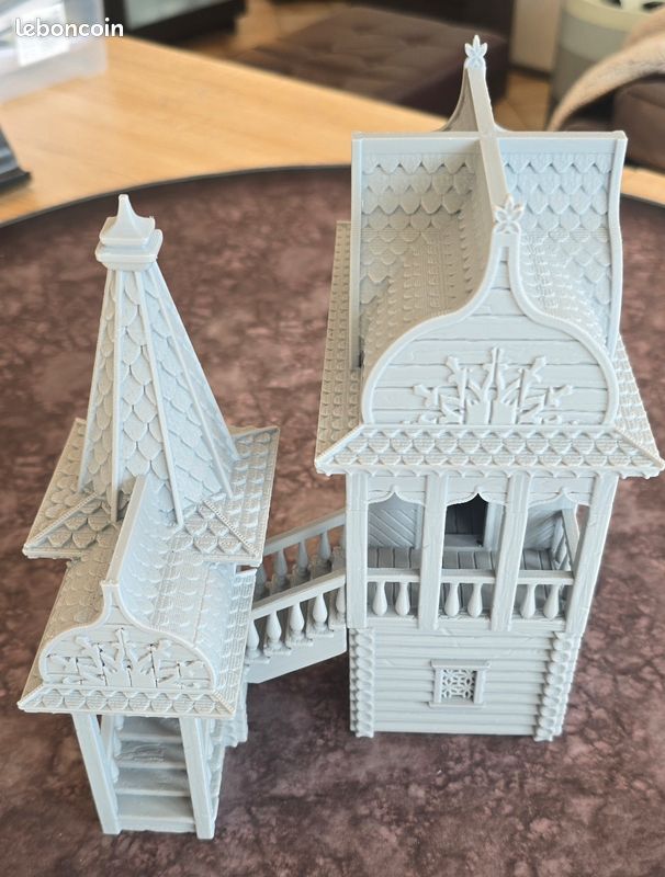Maison 2 étages JDR - terrain à peindre, pour jeux de rôle / figurines (D&D, Pathfinder...) (image 7)