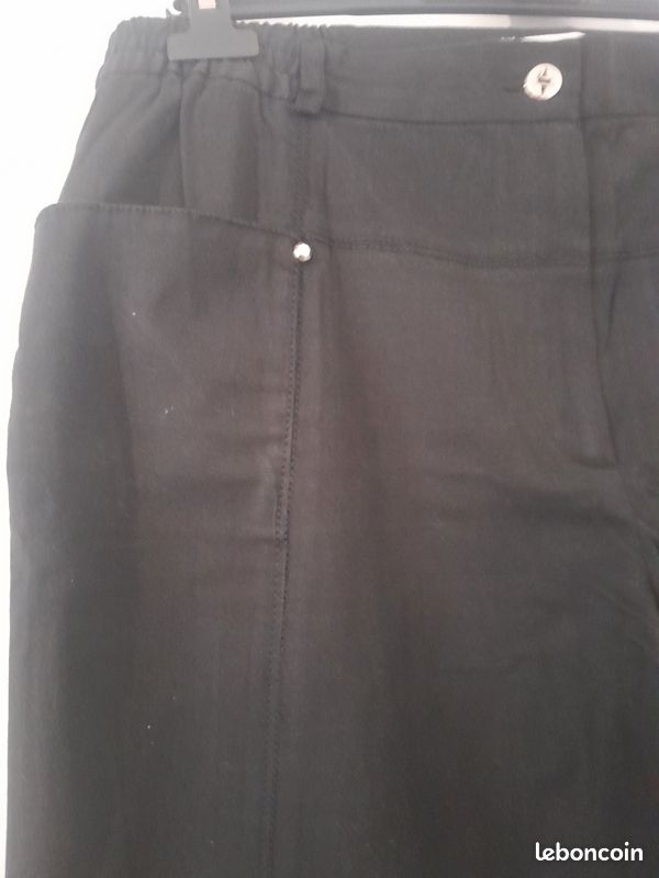 Pantalon noir léger t 46 (image 2)