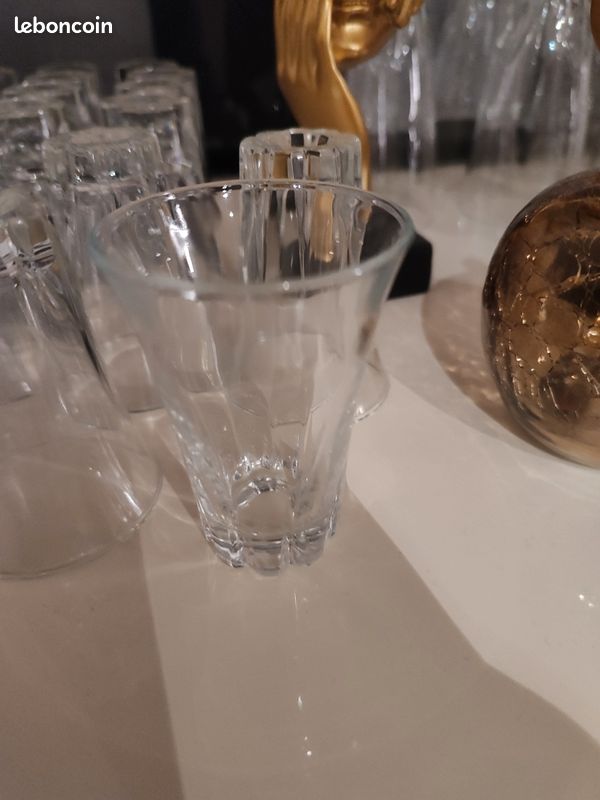 Lot De 6 Verres à Liqueur Vintage Dema Château à Tige - Verre Transparent