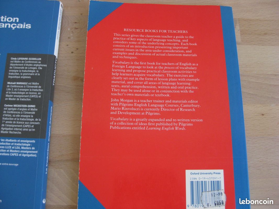 2 livres enseignement - La traduction anglais-français / Vocabulary, Resource books for teachers (image 15)