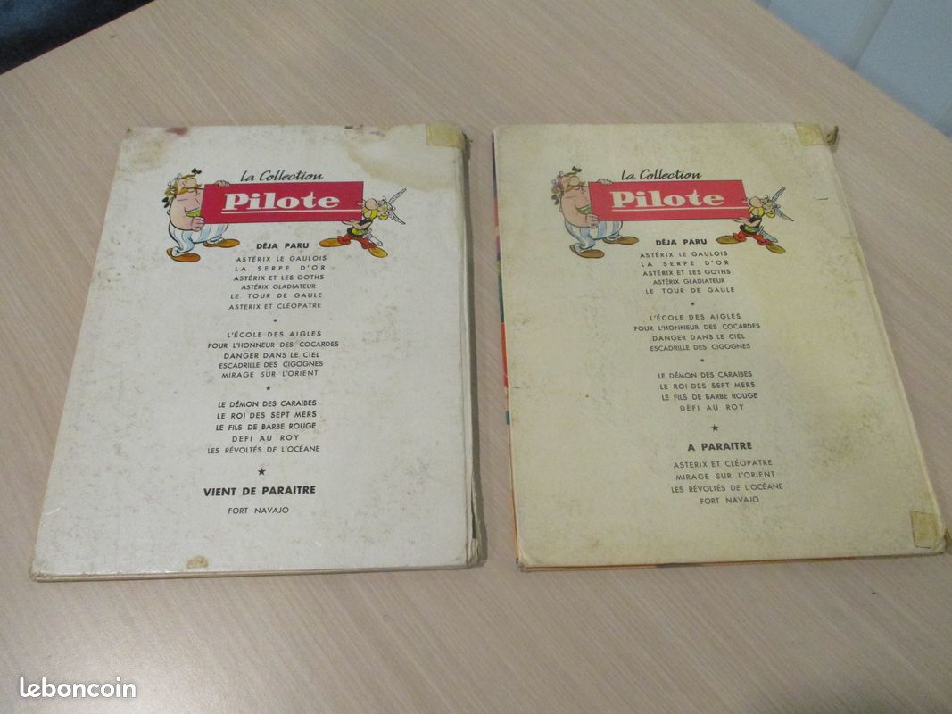 LOT 2 BD ASTERIX PILOTE à restaurer 60's ASTERIX LE GAULOIS et GLADIATEUR (image 2)