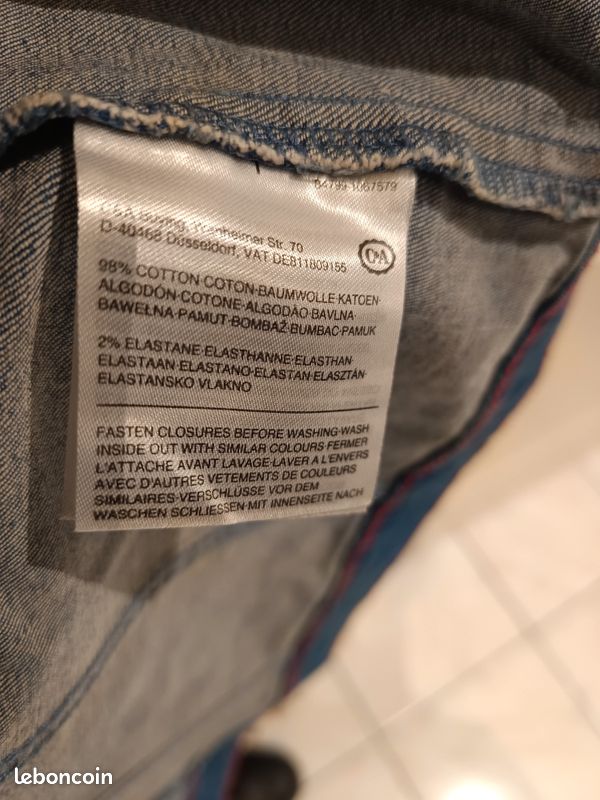Veste en jean bleue pour fille taille 6 ans (image 7)