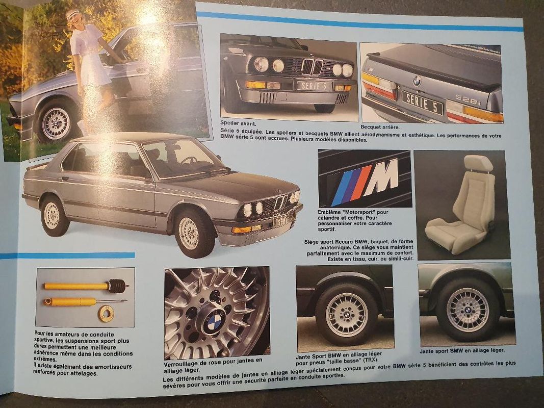 Catalogue accessoires BMW E28 - Équipement auto
