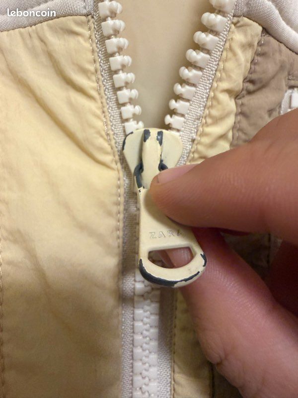 Veste Zara beige et écrue 🤍 | Style tendance | Taille 11-12 ans (image 4)