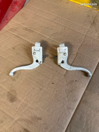 Levier De Frein BMX Polygon Tech 3 Blanc - OG 1987 Old School - Pour Performer Odyssey