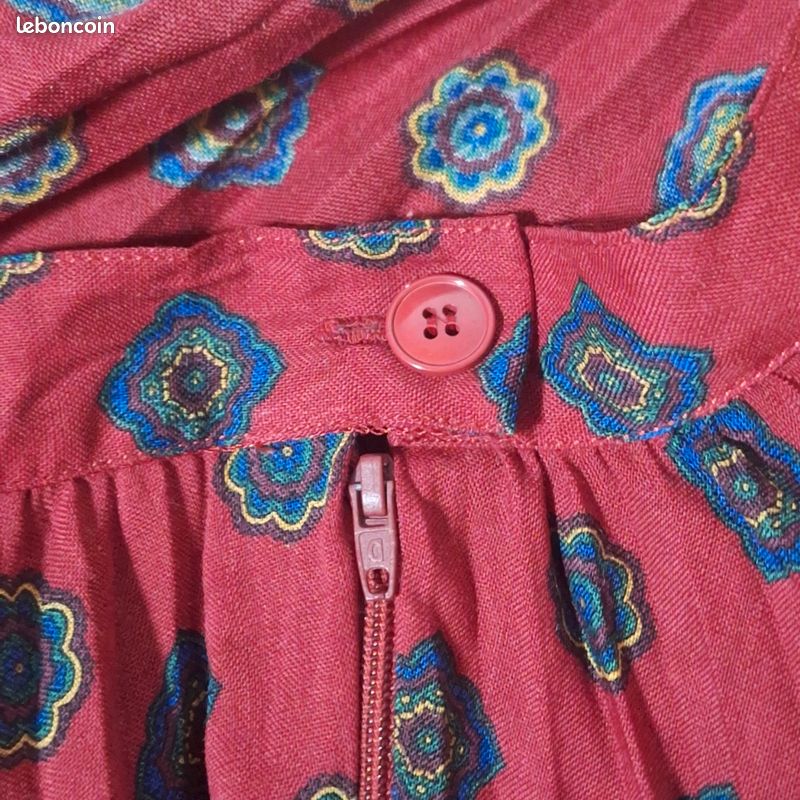 Jupe évasée Cacharel En Crêpe Saumon - Taille 34 (XS), Neuve Avec étiquettes