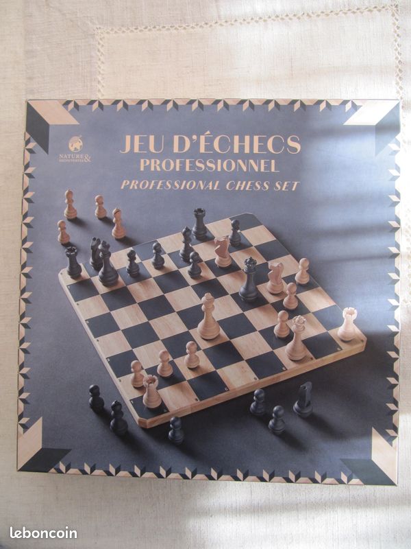 Jeu d'échecs en bois premium (Nature & Découvertes) (image 1)
