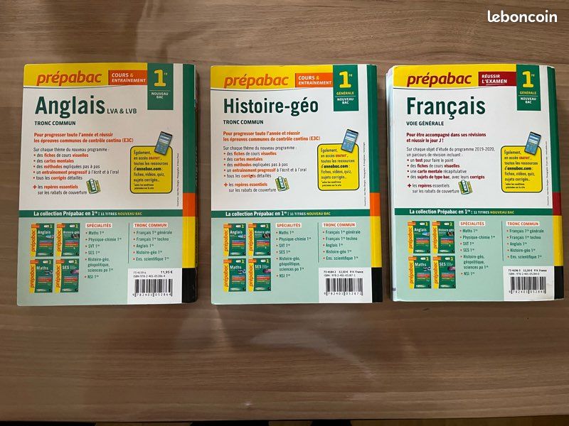 Lot de livres Prépabac Hatier 1ère lycée (image 2)