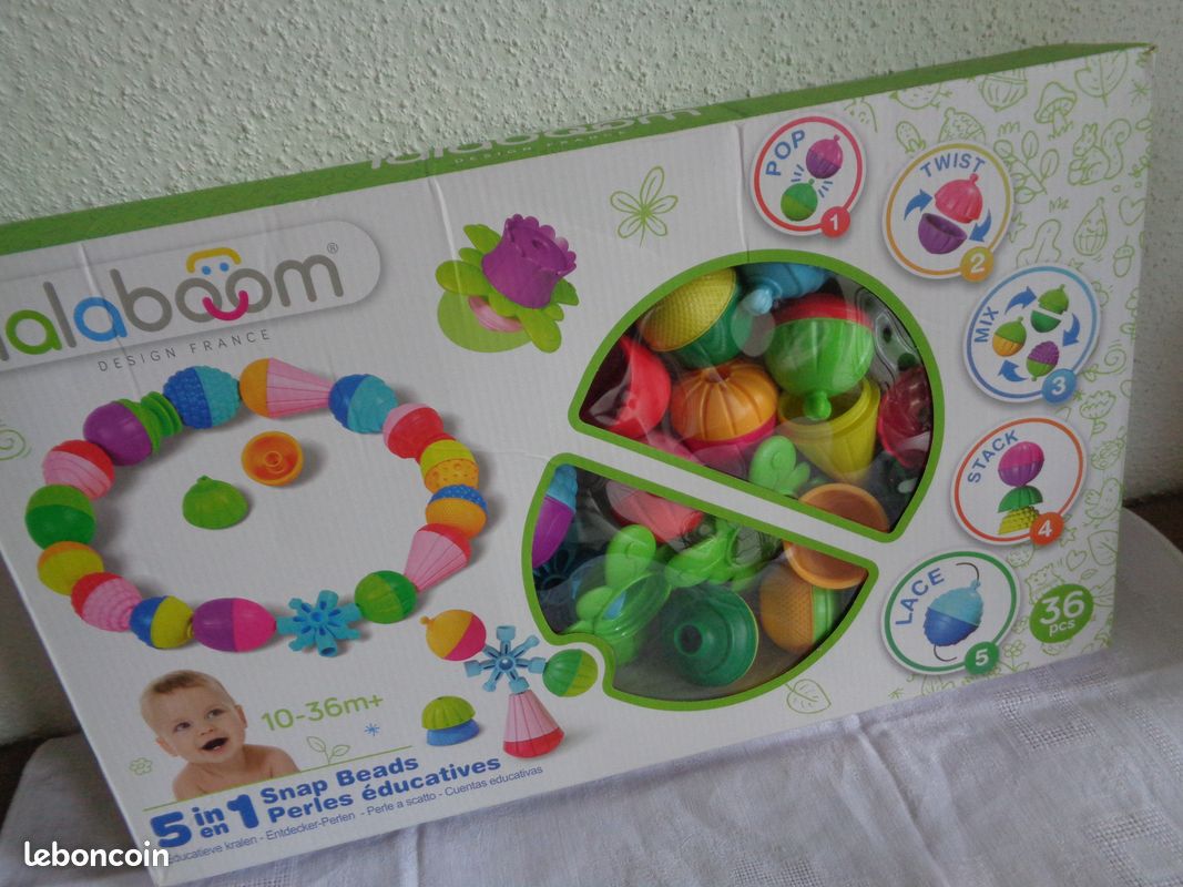 Coffret perles éducatives LALABOOM : Jeu évolutif 10 à 36 mois (image 3)