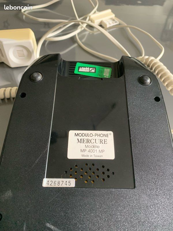 Téléphone Vintage Modulo-Phone Avec Horloge - Occasion, Filaire, Fonctionnel