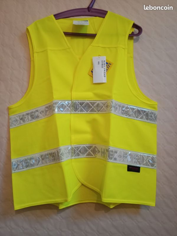 Gilet réfléchissant jaune (Taille M/XXL) (image 2)