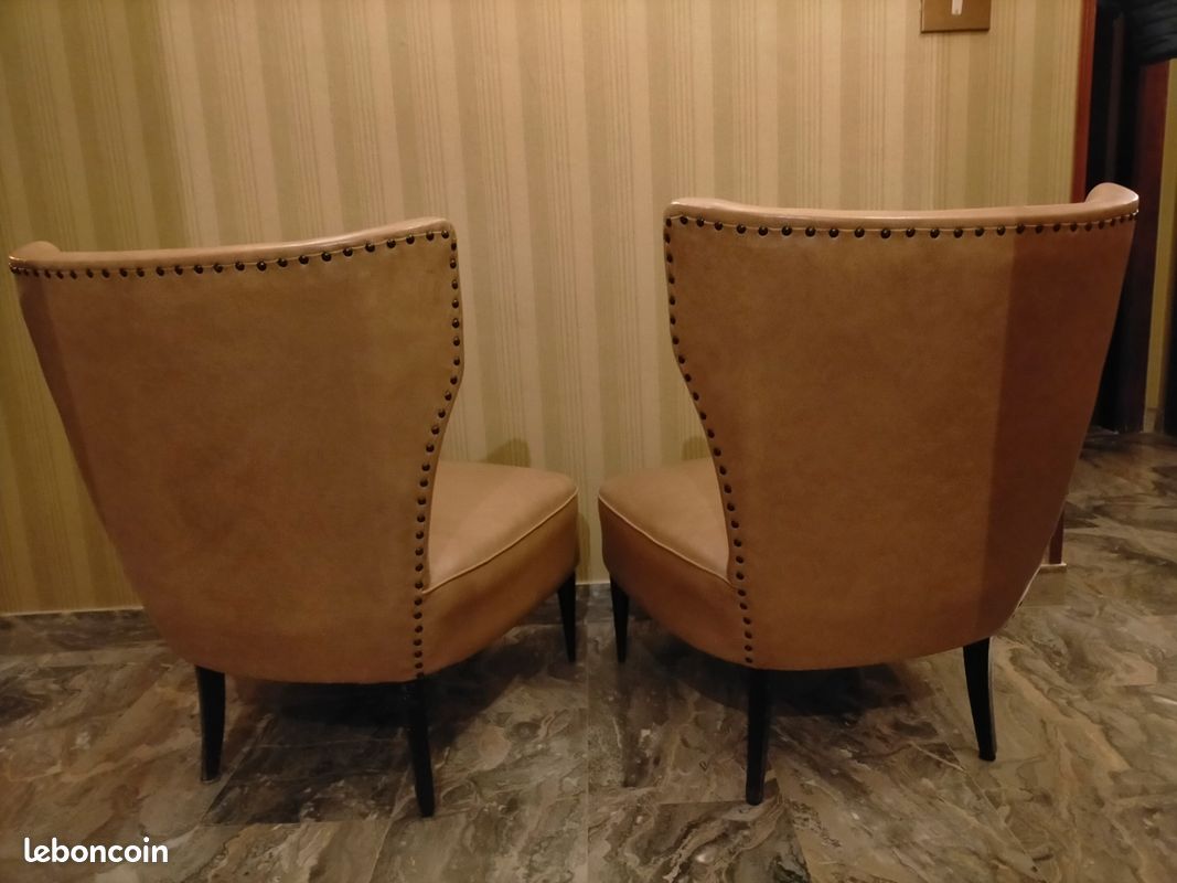 Fauteuils cocktail beige 50/60 (image 4)