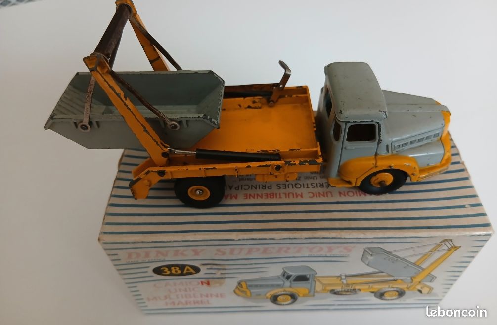 DINKY TOYS UNIC multi benne avec remorque (porte container code3