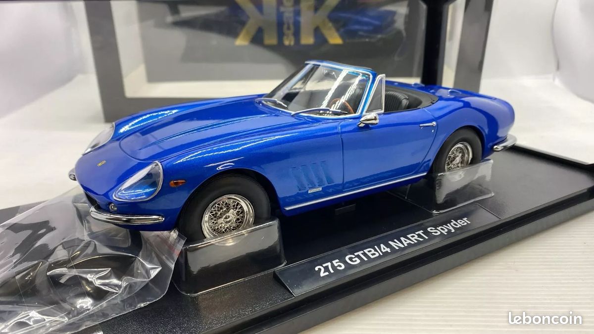 Modèle Réduit 1:18 Kk Scale Modèle Réduit Ferrari 275 GTB/4 NART Spider 1967 - Échelle 1:18 - KK Scale - Neuf Ferrari 1967 Rouge