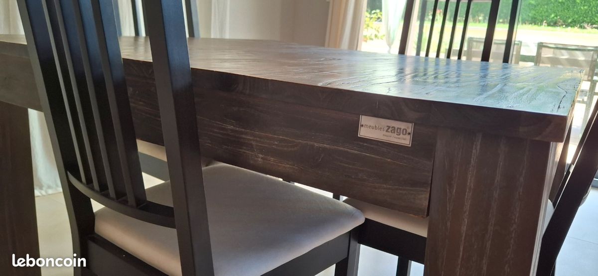 Table extensible en teck massif (image 2)