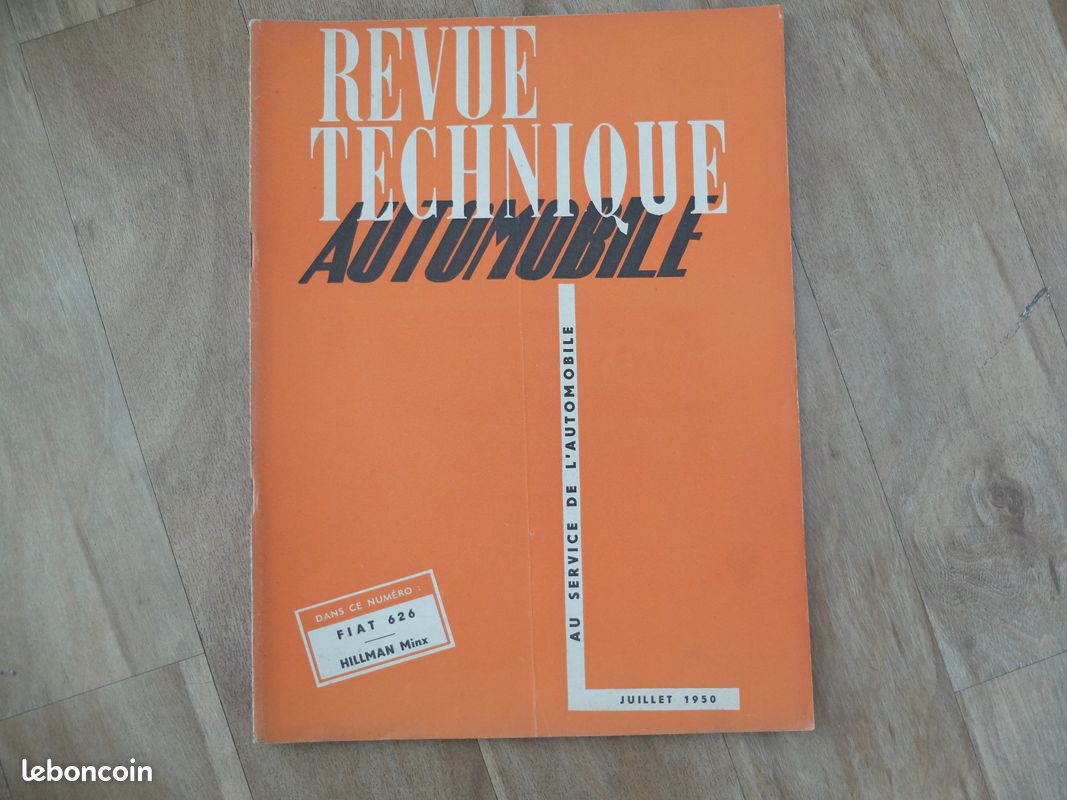 Revue technique camion Fiat 626 + Hillman Minx (image 1)