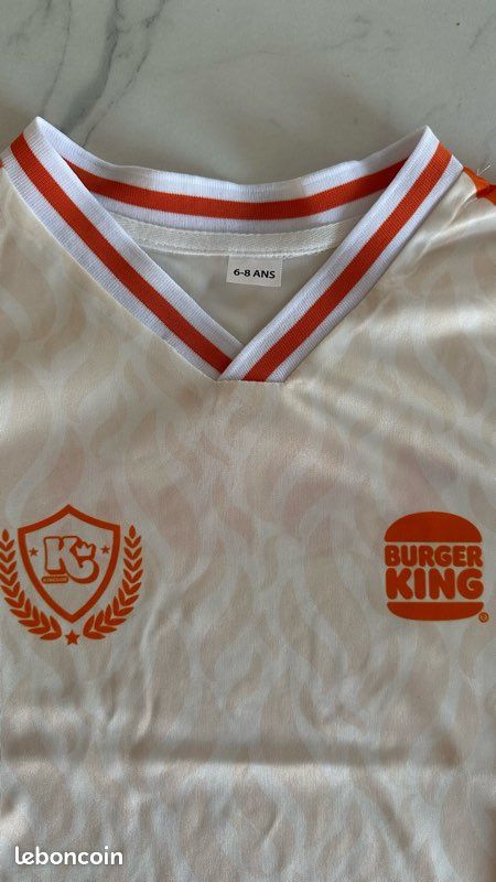 Lot Duo Maillots foot adulte et enfant Burger King (image 4)