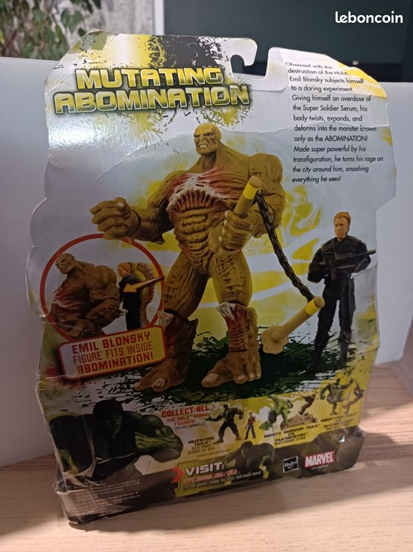 Mutating abomination figure, the incredible Hulk, l'incroyable