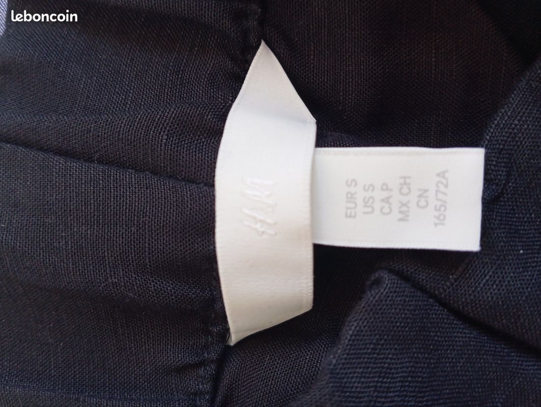 Pantalon fluide noir H&M – Taille 40 – Taille élastiquée – Très bon état (image 3)