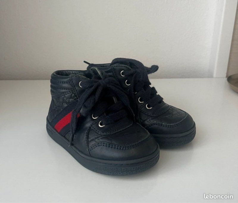 Gucci Baby Shoes Gucci Chaussure Enfant Authentic Gucci High Top - Main Image