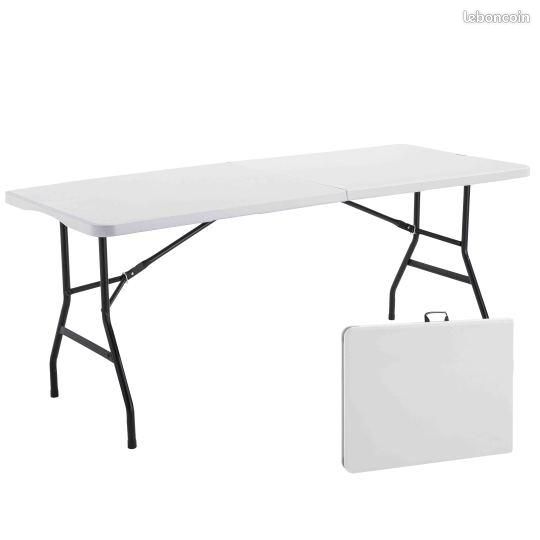Table pliable neuve 6 places 140x80 (image 1)