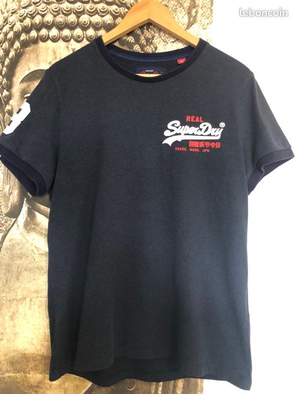 T-shirt Superdry Vintage à Carreaux Homme - Style Décontracté Et Intemporel