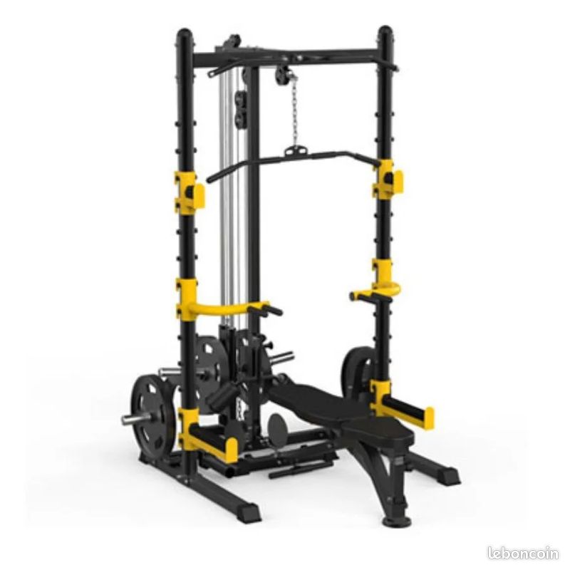 Squat Machine Smith Multifonction Saturnia - Stock Disponible - Sport 