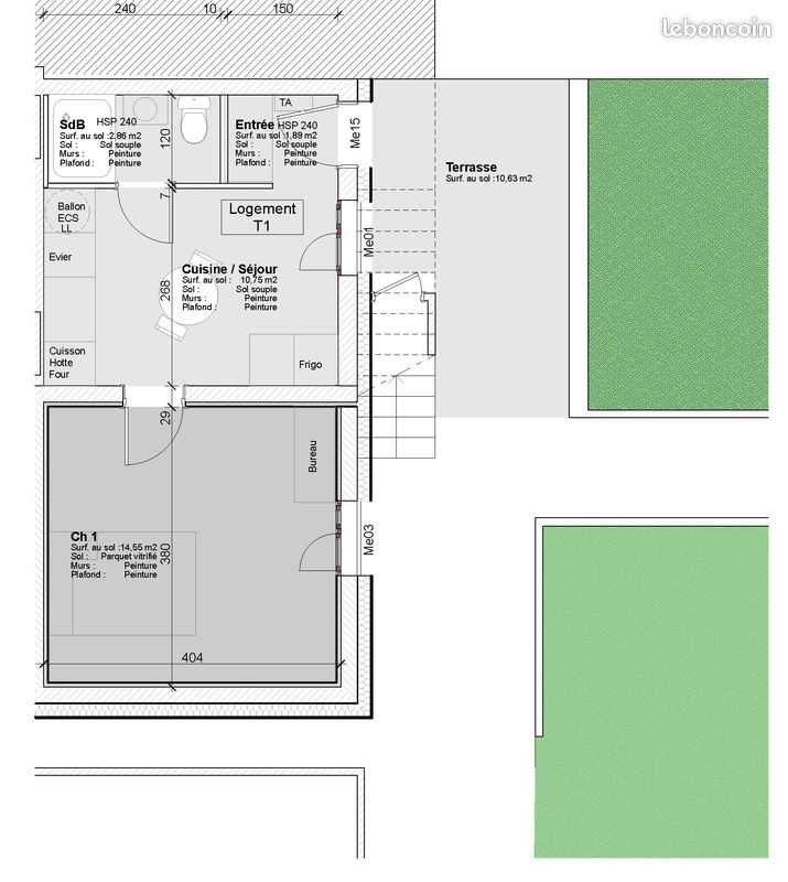 Appartement 1 pièce 30 m² · à Grenoble · 30 m² · 610 €