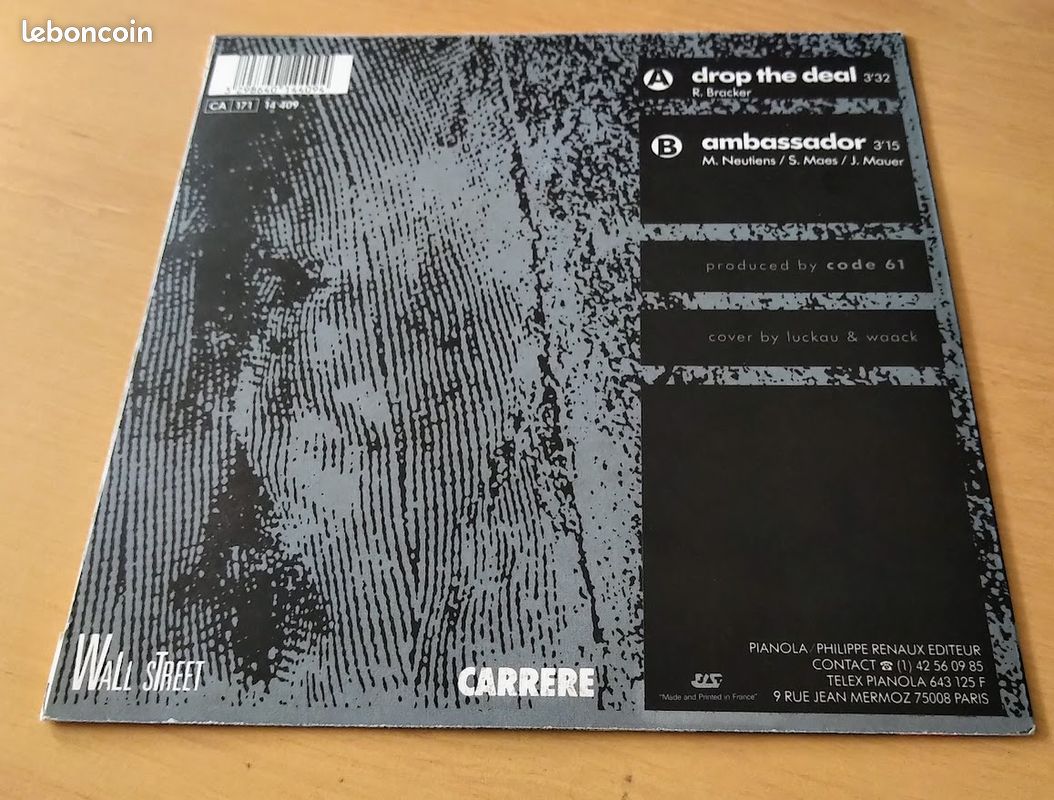 Code 61 : drop the deal (vinyle 45 tours) NEUF (image 2)