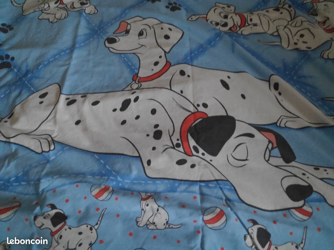 Vends drap housse et taie d'oreiller 101 dalmatiens (image 3)