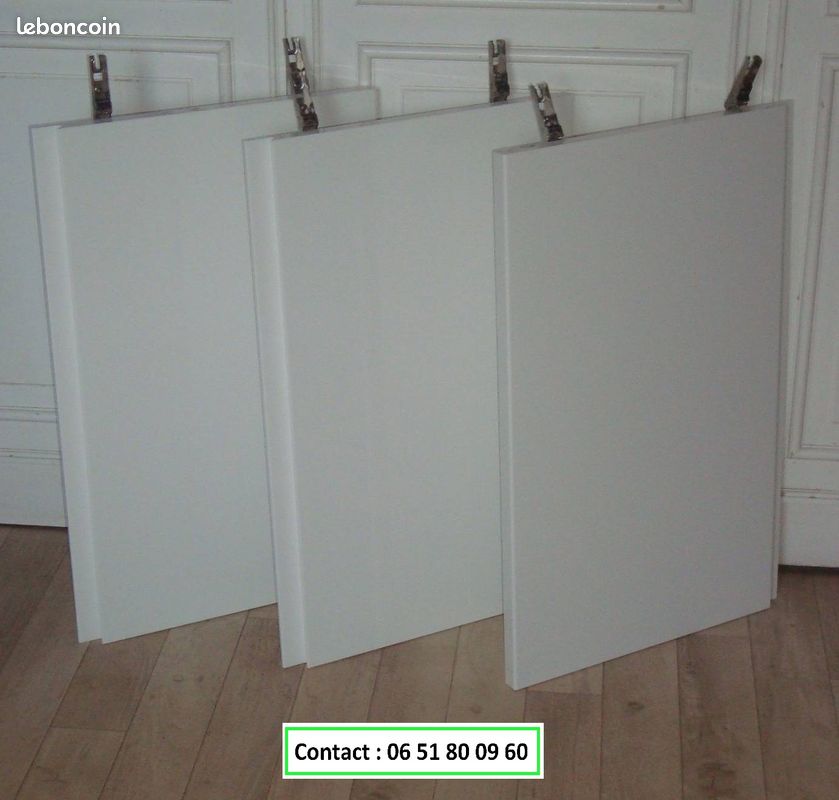 Porte façade VÄSTERVIKEN blanc brillant 60x38 cm (image 1)