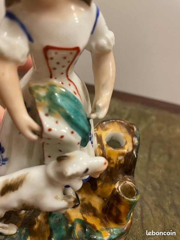 Porte-plume ancien porcelaine Vieux Paris (image 6)
