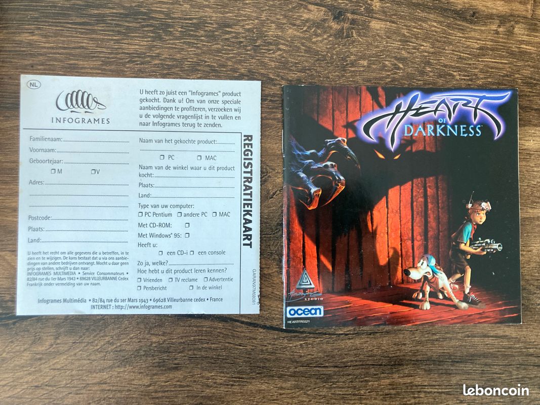 Heart Of Darkness - Jeu PC Sans Notice VF Microsoft : Achat occasion | Jeux vidéo Très bon état PC