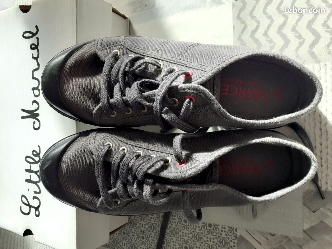 Baskets Style Militaire Little Marcel - Taille 36 - Tissu Coton - Comme Neuve