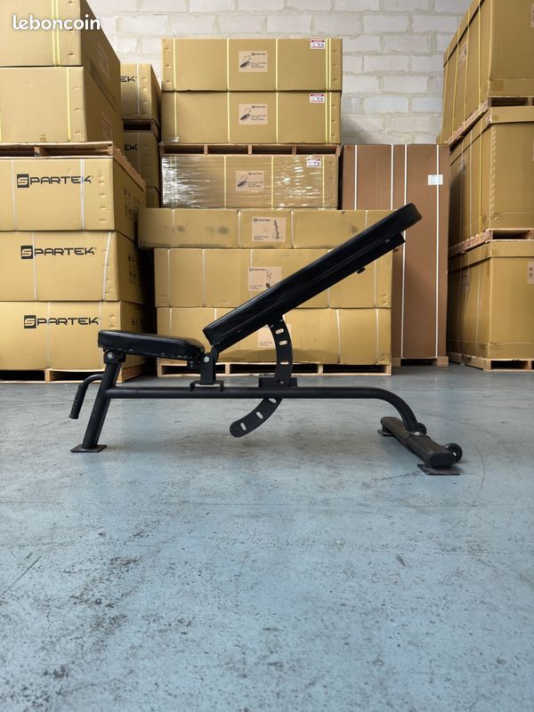 Adjustable Bench occasion machine musculation libre banc ajustable multi positions angles professionnel idéal haltères noir (image 2)