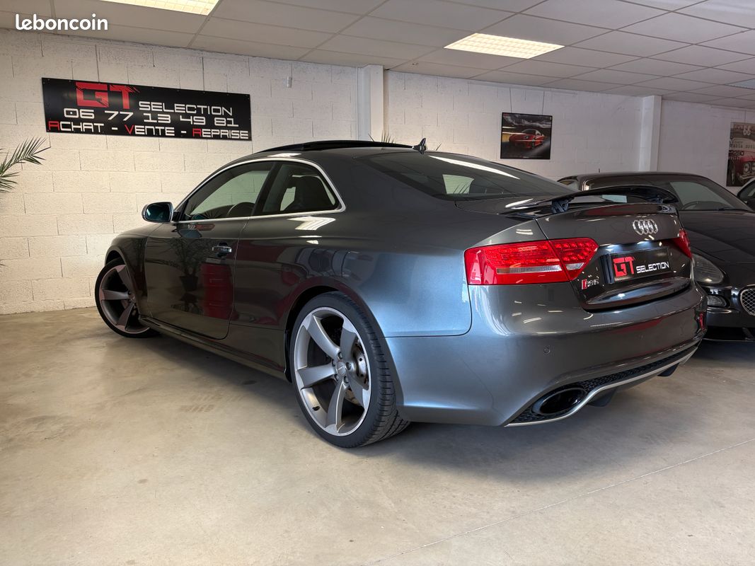Audi RS5 Coupé V8 4.2 FSI 450 Ch Quattro Boite STronic7 "B8" Toit Pano/Rotor20P/Hifi B&O/Gris Daytona/Carplay (image 4)