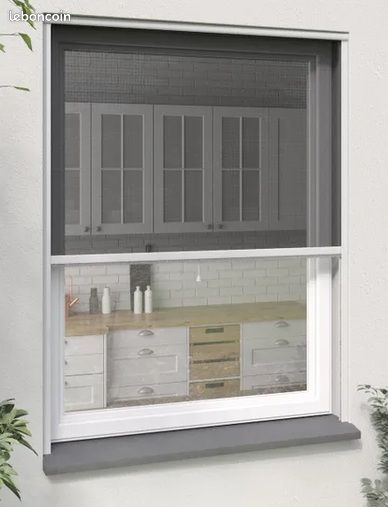 4 Moustiquaires blanches enroulables de fenêtre (image 4)