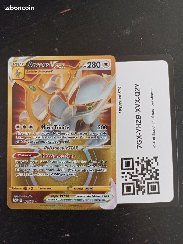 Arceus VStar Gold 184/172 (secret) (image 1)