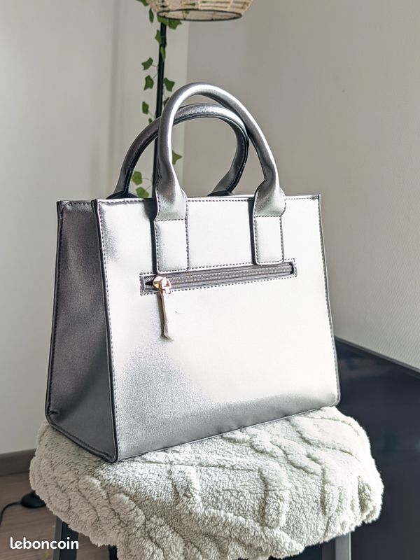 Sac à main floral Lineca Argent (image 5)