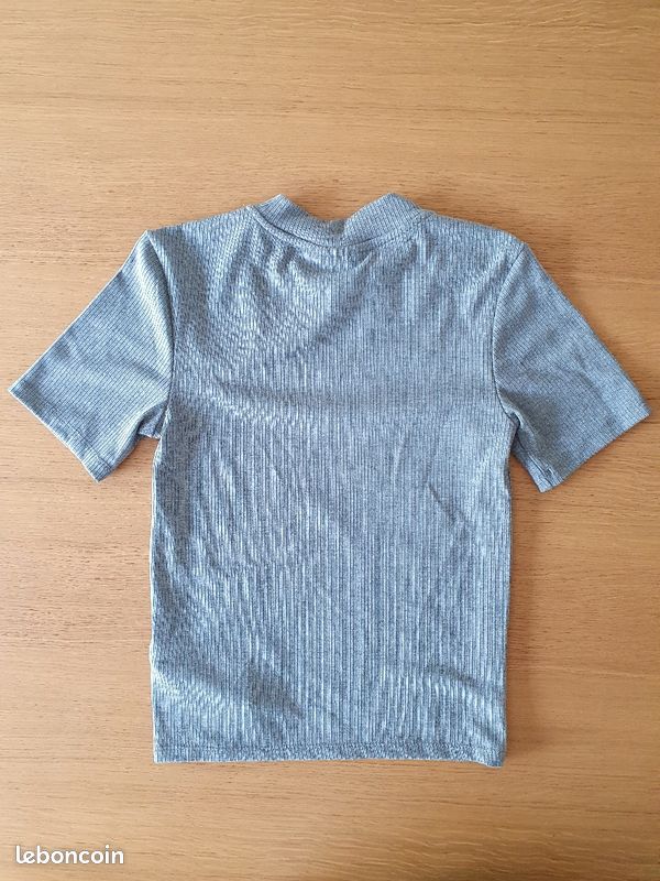 Tee-shirt gris Kiabi XS/34 (image 2)