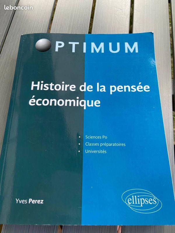Histoire de la pensée économique. Science Po, Classes préparatoires, universités. / Yves Perez (image 1)