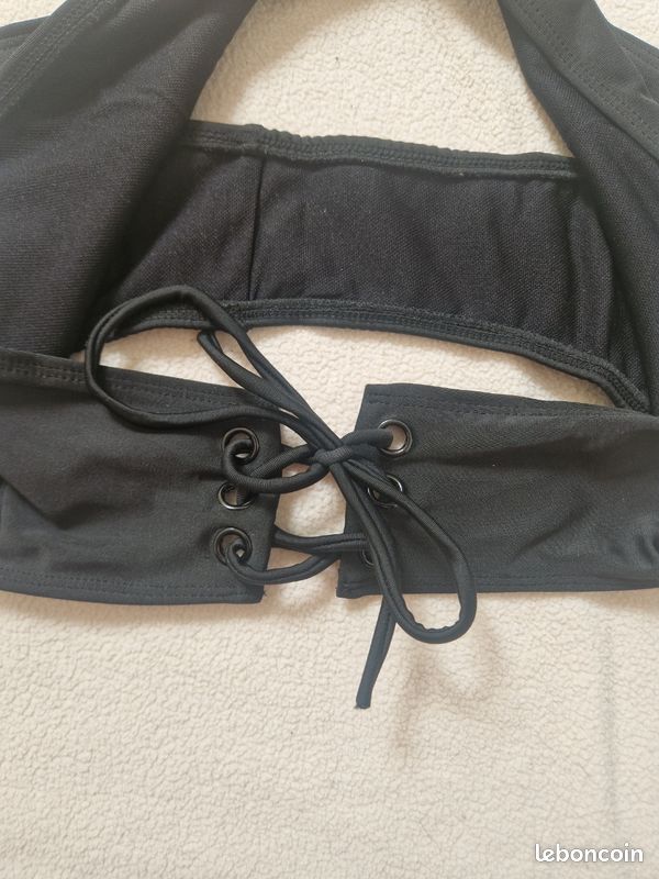 Neuf maillot de bain 2 pièces noir femme taille L/40 (image 8)