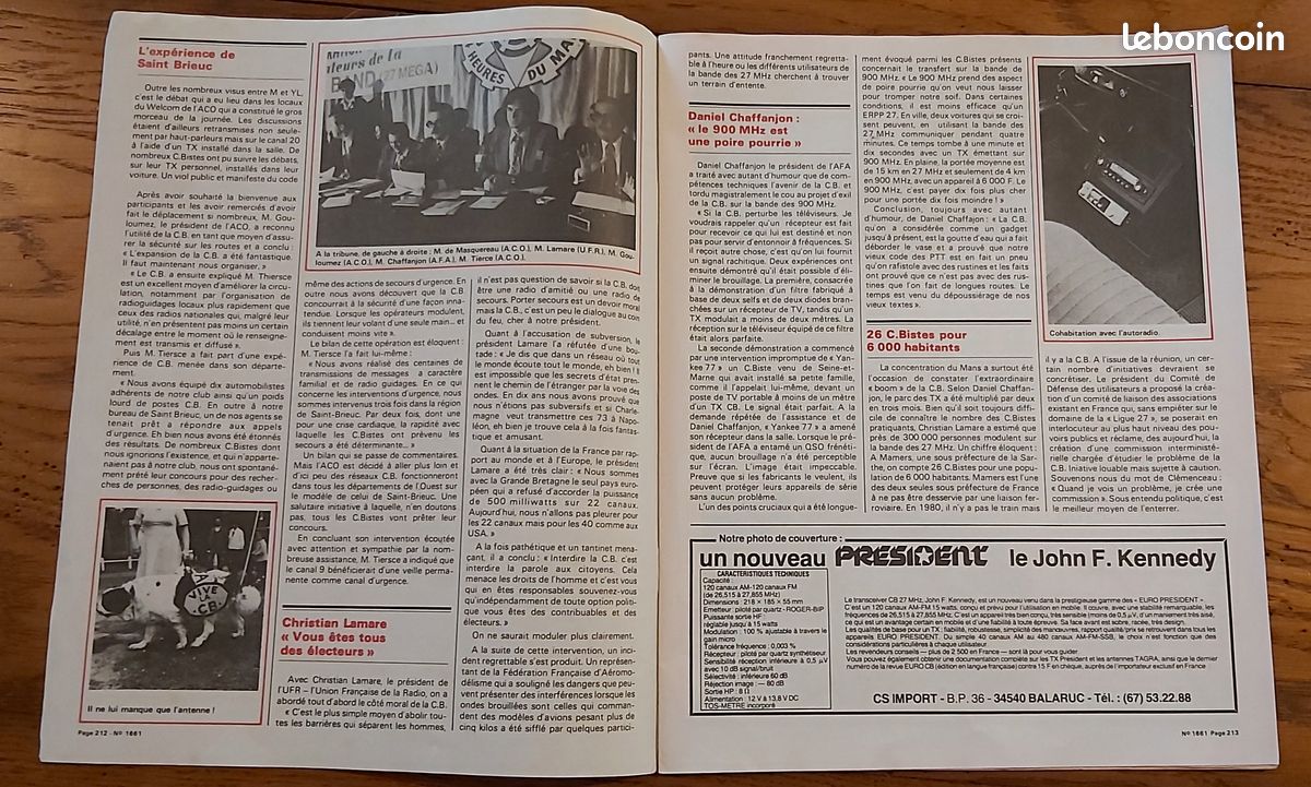 Revue ”Le Haut Parleur” N° 1661 Spécial hobbies Rassemblement CBistes au Mans (image 2)