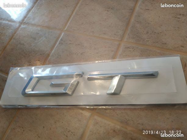 Logo GT gris / chrome NEUF (image 1)