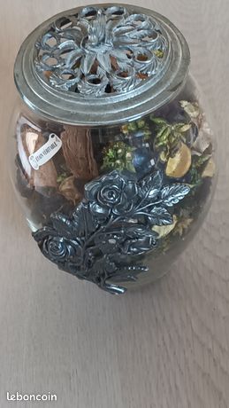 Pot pourri - Verre et 95% étain - Label Emmaus