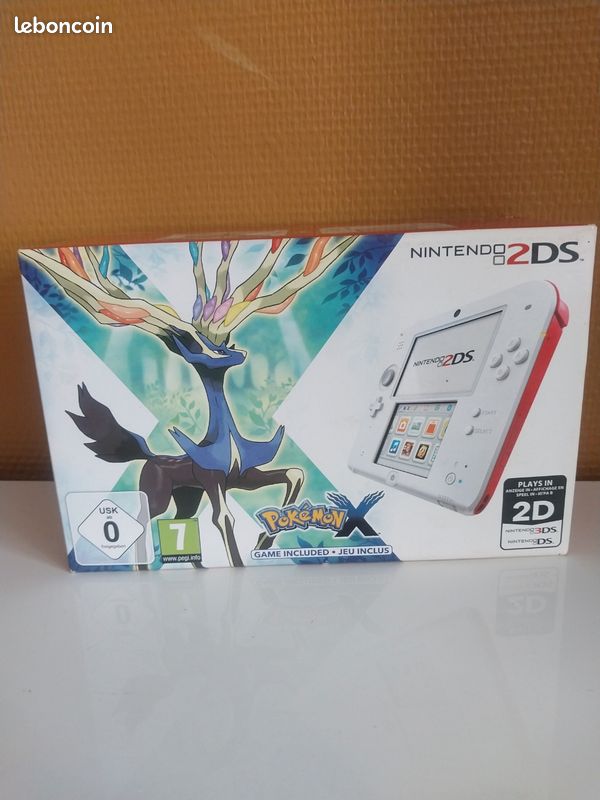 Pack Collector Nintendo 2DS Rouge/Blanc + Pokémon X [CIB] (image 17)