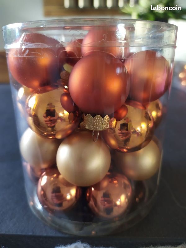 Boite boules de Noël en verre (image 3)