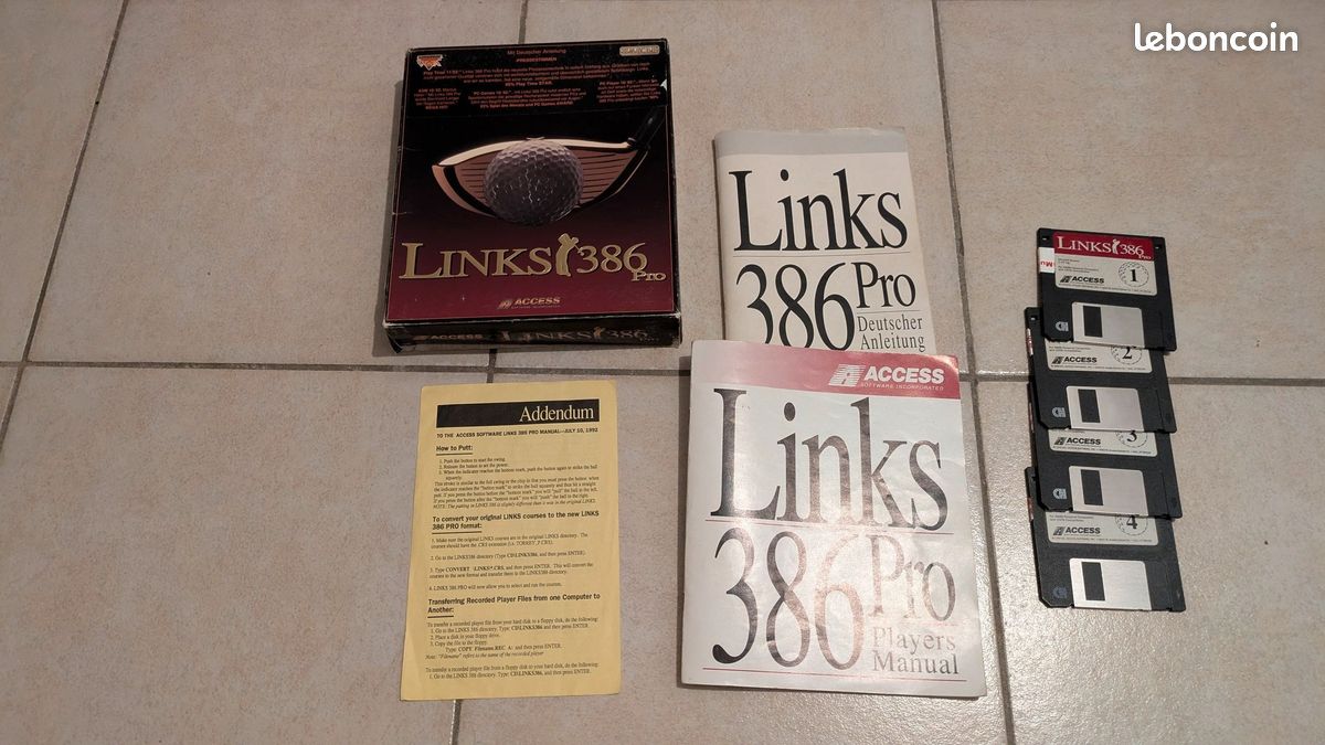 Jeu PC TFX (Combat Aérien) - Grande Boîte IBM - Disquettes + Livret - Très Bon état